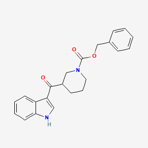 molecular formula C22H22N2O3 B2371111 benzyl 3-(1H-indole-3-carbonyl)piperidine-1-carboxylate CAS No. 1798018-60-6