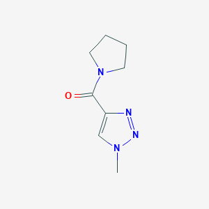 molecular formula C8H12N4O B2371131 1-methyl-4-(pyrrolidine-1-carbonyl)-1H-1,2,3-triazole CAS No. 1796880-21-1