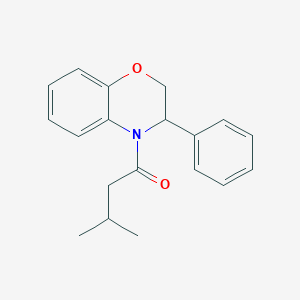 3-methyl-1-(3-phenyl-2,3-dihydro-4H-1,4-benzoxazin-4-yl)-1-butanone
