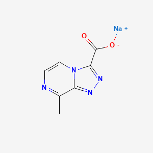 molecular formula C7H5N4NaO2 B2371149 Sodium 8-methyl-[1,2,4]triazolo[4,3-a]pyrazine-3-carboxylate CAS No. 2251054-34-7