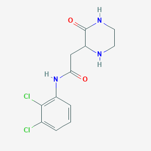 molecular formula C12H13Cl2N3O2 B2371189 N-(2,3-二氯苯基)-2-(3-氧代哌嗪-2-基)乙酰胺 CAS No. 1008706-89-5