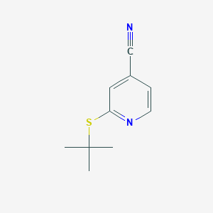 2-(Tert-butylsulfanyl)pyridine-4-carbonitrile