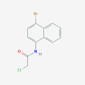 molecular formula C12H9BrClNO B2371197 N-(4-bromonaphthalen-1-yl)-2-chloroacetamide CAS No. 1564916-85-3