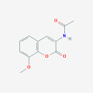 molecular formula C12H11NO4 B2371199 N-(8-methoxy-2-oxochromen-3-yl)acetamide CAS No. 33259-48-2