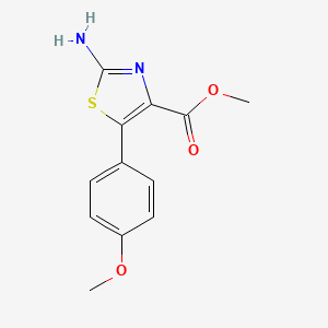 molecular formula C12H12N2O3S B2371214 Methyl 2-amino-5-(4-methoxyphenyl)-1,3-thiazole-4-carboxylate CAS No. 860784-56-1