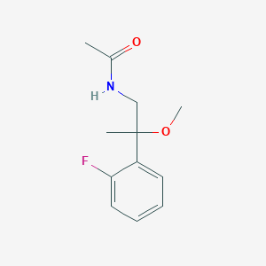 molecular formula C12H16FNO2 B2371281 N-[2-(2-Fluorophenyl)-2-methoxypropyl]acetamide CAS No. 1798039-09-4