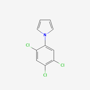 molecular formula C10H6Cl3N B2371316 1-(2,4,5-trichlorophenyl)-1H-pyrrole CAS No. 881041-04-9