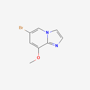 molecular formula C8H7BrN2O B2371375 6-Bromo-8-methoxy-imidazo[1,2-A]pyridine CAS No. 1427424-35-8