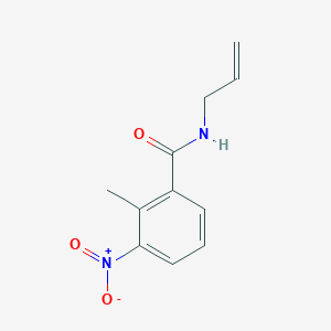 molecular formula C11H12N2O3 B2371396 2-methyl-3-nitro-N-(prop-2-en-1-yl)benzamide CAS No. 519004-04-7