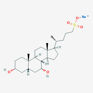 molecular formula C24H41NaO5S B237143 Sodium 3alpha,7alpha-dihydroxy-5beta-cholane-24-sulfonate CAS No. 130593-74-7