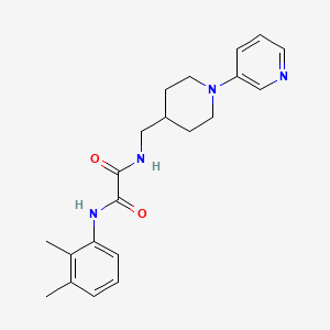 molecular formula C21H26N4O2 B2371484 N1-(2,3-dimethylphenyl)-N2-((1-(pyridin-3-yl)piperidin-4-yl)methyl)oxalamide CAS No. 2034469-92-4