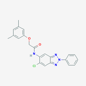 molecular formula C22H19ClN4O2 B237150 N-(6-chloro-2-phenyl-2H-1,2,3-benzotriazol-5-yl)-2-(3,5-dimethylphenoxy)acetamide 