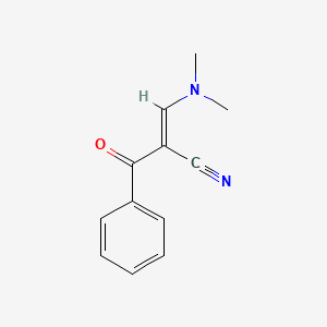 molecular formula C12H12N2O B2371505 2-Benzoyl-3-(dimethylamino)acrylonitrile CAS No. 174652-94-9; 52200-09-6