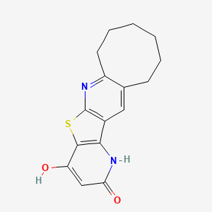 molecular formula C16H16N2O2S B2371588 17-hydroxy-19-thia-2,14-diazatetracyclo[10.7.0.03,10.013,18]nonadeca-1(12),2,10,13(18),16-pentaen-15-one CAS No. 290299-90-0