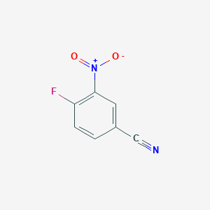 molecular formula C7H3FN2O2 B023716 4-Fluoro-3-nitrobenzonitrile CAS No. 1009-35-4