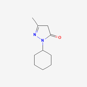 molecular formula C10H16N2O B2371603 2-Cyclohexyl-5-methyl-2,4-dihydro-pyrazol-3-one CAS No. 36210-76-1