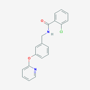 molecular formula C19H15ClN2O2 B2371613 2-chloro-N-(3-(pyridin-2-yloxy)benzyl)benzamide CAS No. 1705171-62-5