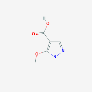 molecular formula C6H8N2O3 B2371650 5-Methoxy-1-methyl-1H-pyrazole-4-carboxylic acid CAS No. 113100-65-5