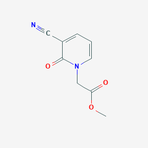 molecular formula C9H8N2O3 B2371660 methyl 2-[3-cyano-2-oxo-1(2H)-pyridinyl]acetate CAS No. 1699434-41-7