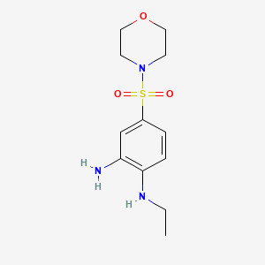 1-N-ethyl-4-(morpholine-4-sulfonyl)benzene-1,2-diamine