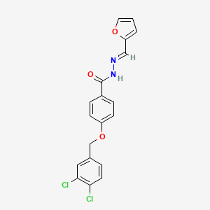 4-[(3,4-dichlorobenzyl)oxy]-N'-[(E)-2-furylmethylidene]benzenecarbohydrazide