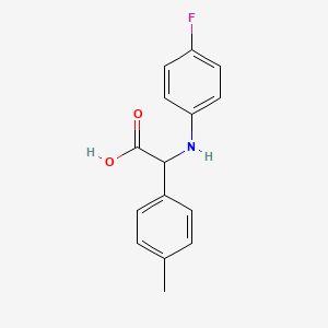 molecular formula C15H14FNO2 B2371729 (4-Fluoro-phenylamino)-p-tolyl-acetic acid CAS No. 725252-96-0