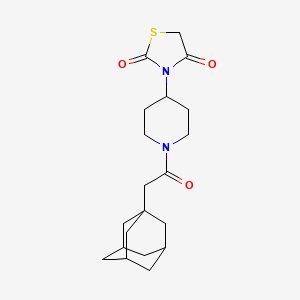 3-(1-(2-((3r,5r,7r)-Adamantan-1-yl)acetyl)piperidin-4-yl)thiazolidine-2,4-dione
