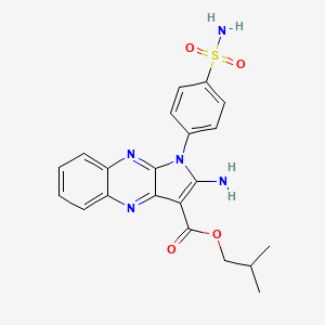 isobutyl 2-amino-1-(4-sulfamoylphenyl)-1H-pyrrolo[2,3-b]quinoxaline-3-carboxylate