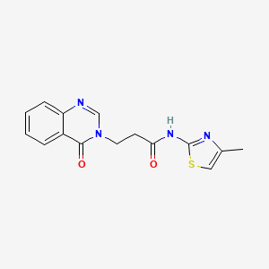 N-(4-Methyl-1,3-thiazol-2-yl)-3-(4-oxoquinazolin-3(4H)-yl)propanamide