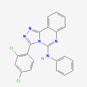 3-(2,4-dichlorophenyl)-N-phenyl-[1,2,4]triazolo[4,3-c]quinazolin-5-amine