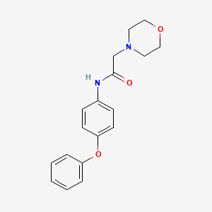 molecular formula C18H20N2O3 B2371756 2-morpholino-N-(4-phenoxyphenyl)acetamide CAS No. 74245-74-2