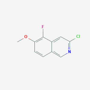 molecular formula C10H7ClFNO B2371790 3-Chloro-5-fluoro-6-methoxyisoquinoline CAS No. 2137640-44-7