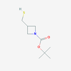 molecular formula C9H17NO2S B2371861 Tert-butyl 3-(mercaptomethyl)azetidine-1-carboxylate CAS No. 1236007-18-3