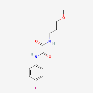 molecular formula C12H15FN2O3 B2371891 N'-(4-fluorophenyl)-N-(3-methoxypropyl)oxamide CAS No. 429653-10-1