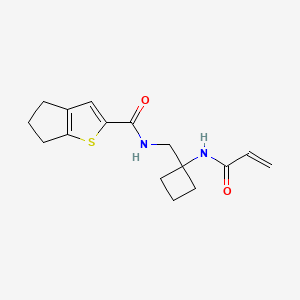 N-[[1-(Prop-2-enoylamino)cyclobutyl]methyl]-5,6-dihydro-4H-cyclopenta[b]thiophene-2-carboxamide