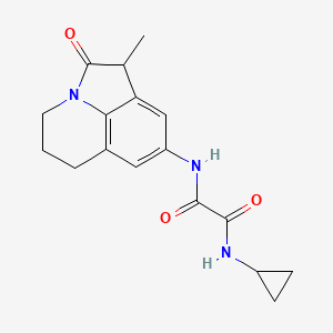 N1-cyclopropyl-N2-(1-methyl-2-oxo-2,4,5,6-tetrahydro-1H-pyrrolo[3,2,1-ij]quinolin-8-yl)oxalamide