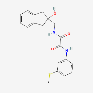 molecular formula C19H20N2O3S B2371951 N1-((2-hydroxy-2,3-dihydro-1H-inden-2-yl)methyl)-N2-(3-(methylthio)phenyl)oxalamide CAS No. 2034444-20-5
