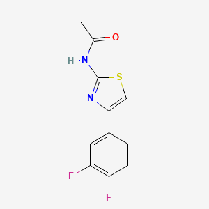 molecular formula C11H8F2N2OS B2371986 N-(4-(3,4-difluorophenyl)thiazol-2-yl)acetamide CAS No. 313251-74-0