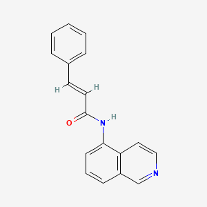 molecular formula C18H14N2O B2372059 (2E)-N-(isoquinolin-5-yl)-3-phenylprop-2-enamide CAS No. 730981-14-3