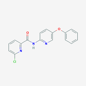 molecular formula C17H12ClN3O2 B2372065 6-Chloro-N-(5-phenoxypyridin-2-yl)pyridine-2-carboxamide CAS No. 2305559-02-6