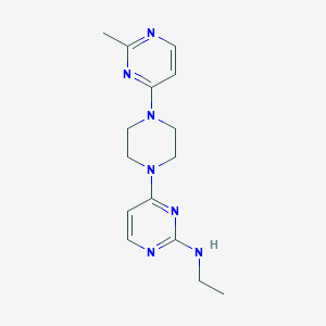 molecular formula C15H21N7 B2372101 N-ethyl-4-[4-(2-methylpyrimidin-4-yl)piperazin-1-yl]pyrimidin-2-amine CAS No. 2415630-45-2