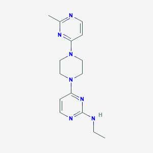 N-ethyl-4-[4-(2-methylpyrimidin-4-yl)piperazin-1-yl]pyrimidin-2-amine