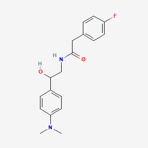 N-(2-(4-(dimethylamino)phenyl)-2-hydroxyethyl)-2-(4-fluorophenyl)acetamide