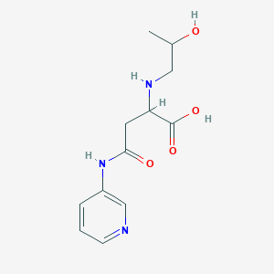 2-((2-Hydroxypropyl)amino)-4-oxo-4-(pyridin-3-ylamino)butanoic acid