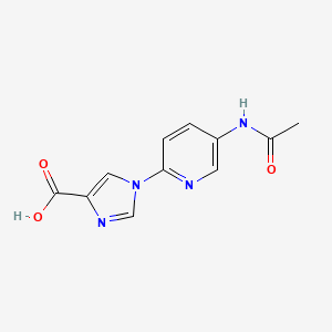 1-(5-acetamidopyridin-2-yl)-1H-imidazole-4-carboxylic acid