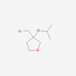 3-(Bromomethyl)-3-(propan-2-yloxy)oxolane