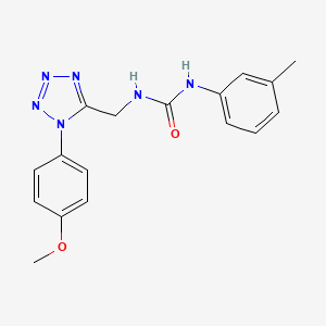 1-((1-(4-methoxyphenyl)-1H-tetrazol-5-yl)methyl)-3-(m-tolyl)urea