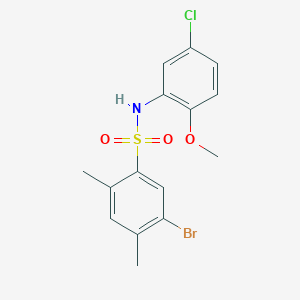 5-Bromo-N-(5-chloro-2-methoxyphenyl)-2,4-dimethylbenzenesulfonamide