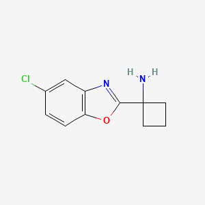 1-(5-Chloro-1,3-benzoxazol-2-yl)cyclobutan-1-amine