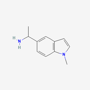 molecular formula C11H14N2 B2372172 1-(1-Methyl-1H-indol-5-YL)ethanamine CAS No. 1312949-64-6